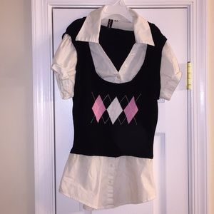 Short sleeves blouse size S